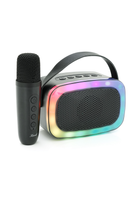 Колонка Kisonli G21 Bluetooth 5.0, 1х5W, 1800mAh, USB/TF/BT/LED/AUX, DC: 5V/1A, Black, BOX, Q45