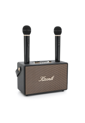 Колонка Kisonli G101 Bluetooth 5.0,Two microphone, 2х15W, 2400mAh, USB, DC: 5V/1A, BOX, Black, Q8