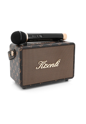 Колонка Kisonli G100 Bluetooth 5.0, 2х10W, 1800mAh, USB/TF/BT/AUX, DC: 5V/1A, Black, BOX, Q12