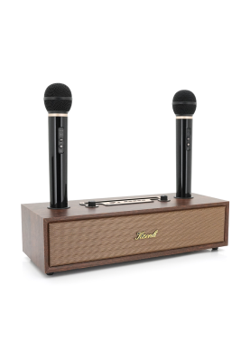 Колонка Kisonli G102 Bluetooth 5.3,Two microphone, 2х8W, 1800mAh, USB/TF/BT/AUX, DC: 5V, BOX, Brown, Q8