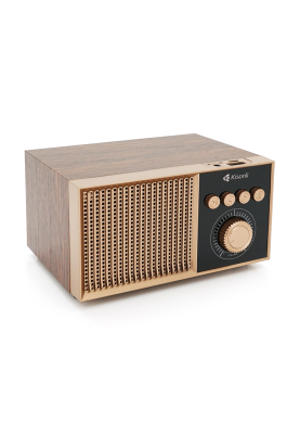Колонка Kisonli G10 Bluetooth 5.0, 1х5W, 1200mAh, USB/TF/BT/FM/AUX, DC: 5V/1A, Wooden, BOX, Q50