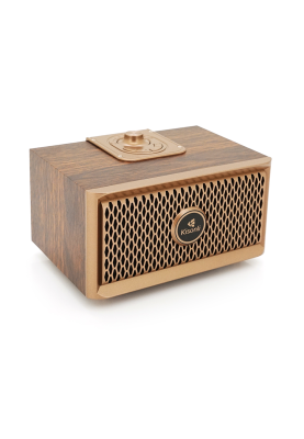 Колонка Kisonli G2 Bluetooth 5.0, 1х10W, 1200mAh, USB/TF/BT/FM/AUX, DC: 5V, Dark wood, BOX, Q40