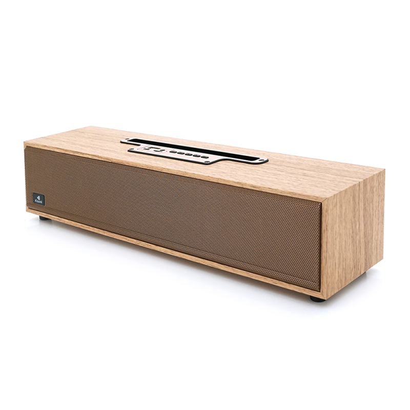 Колонка Kisonli G11 Bluetooth 5.0, 2х5W, 1200mAh, ≥90dB, USB/TF/BT/FM/AUX, DC: 5V, Wooden, BOX, Q20
