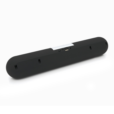 Колонка Kisonli LED-906 Bluetooth 5.0, 2х5W, 1800mAh, USB/TF/BT/FM/AUX, DC: 5V/1A, Black+Silver, BOX, Q40