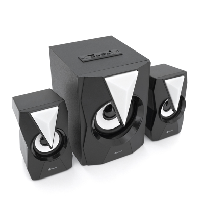 Колонки Kisonli TM-4000U, 5W+2x3W, USB/TF/BT/FM/AUX/LED light, із сабвуфером, DC: 5V, Black, BOX, Q8 Колонки Kisonli TM-4000U, 5W+2x3W, USB/TF/BT/FM/AUX/LED light, із сабвуфером, DC: 5V, Black, BOX, Q8