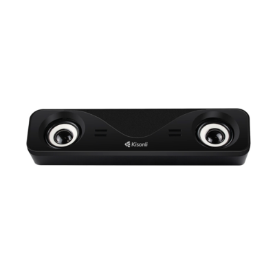 Колонки 2.0 Kisonli i-610, для ПК і ноутбука, USB + 3.5mm, 2x3W, 20Hz- 20KHz, Black, BOX, Q60