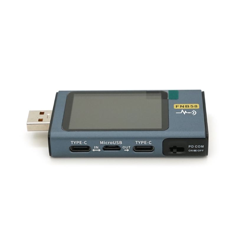 USB тестер Fnirsi FNB58 напруги (4-28V) та струму (0-7A), Bluetooth, Box