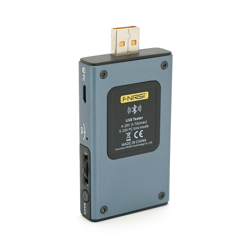 USB тестер Fnirsi FNB58 напруги (4-28V) та струму (0-7A), Bluetooth, Box