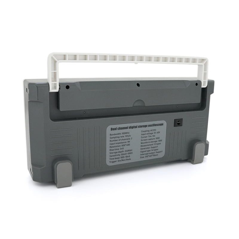 Двохканальний осцилограф FNIRSI 1014D, 100MHz, 1000MSa/s, 2CH, 246Kpts, 310х145х70mm, Box