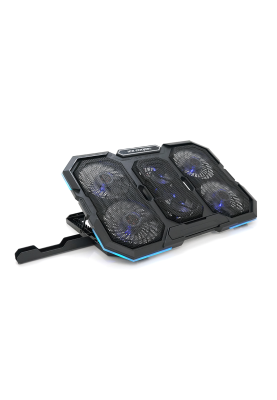 Підставка для ноутбука IceCoorel N6, 14-18", 4*95mm 1200±10% RPM + 2*70mm 2500±10 %RPM, 2xUSB2.0 + підставка для мобільного телефону