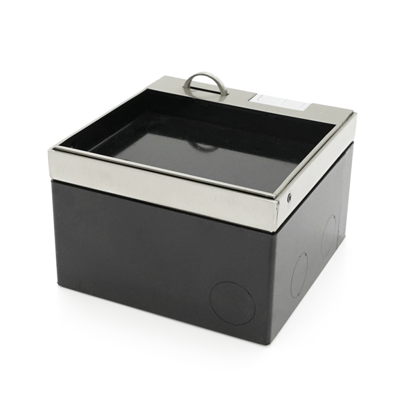 Розетка для підлоги подвійна, AC:110-250V/10-16A, Silver