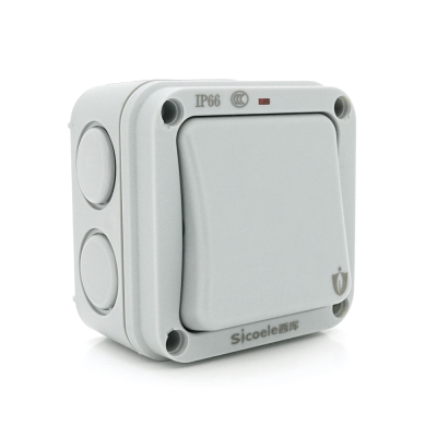 Вимикач одинарний зовнішнього монтажу SL-1, водонепроникний, IP66, AC: 110-250V, 10A, Grew