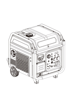 Генератор інверторний БЕНЗИНОВИЙ Matari M9000I (8 kW), однофазний, 220V, 50Hz, об'єм бака 23л, електростартер