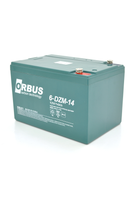 Тягова акумуляторна батарея AGM ORBUS 6-DZM-14, 12V 14Ah M5 (151х98х101 мм) Green Q4
