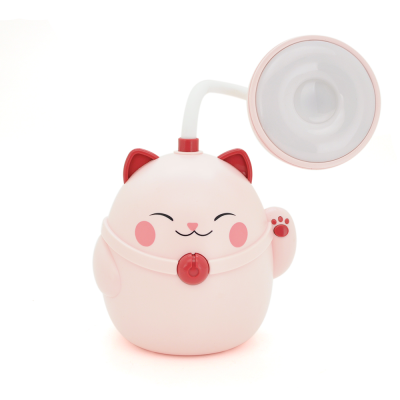 Гнучка настільна лампа PINK CAT з органайзером СS-290-2, 2 режими, 4,2V 600mAh. 3 години роботи, 42см, 200гр, Box
