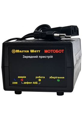 Автоматичне ЗУ для акумулятора MONOBOT-60, 60 V, (12-20Ah) (MF, WET, AGM, GEL), 160-245V, Струм заряду 2.2A, роз'єм С13 для підключення АКБ