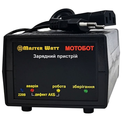 Автоматичне ЗУ для акумулятора MOTOBOT-60, 60 V, (12-20Ah) (MF, WET, AGM, GEL), 160-245V, Струм заряду 2.2A, роз'єм С13 для підключення АКБ