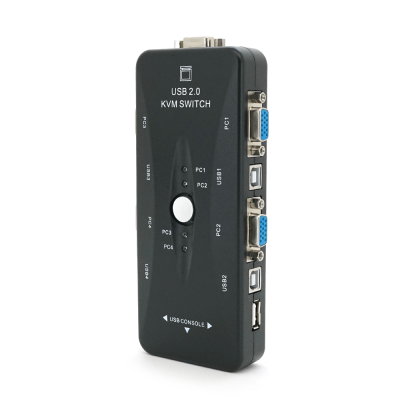 4-портовий KVM свіч, VGA, USB 4-портовий KVM свіч, VGA, USB