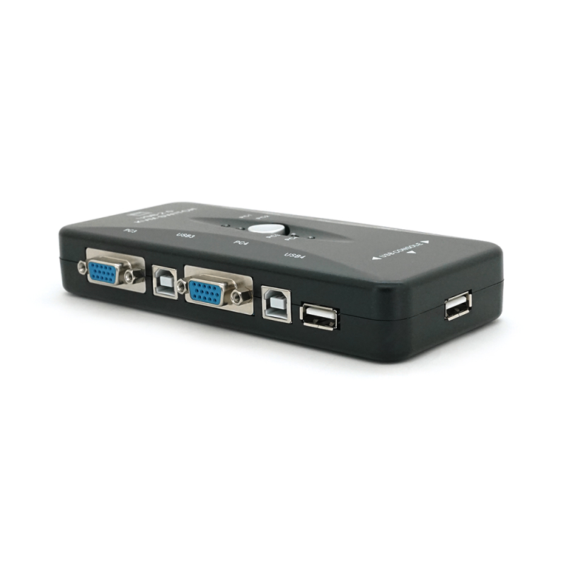 4-портовий KVM свіч, VGA, USB
