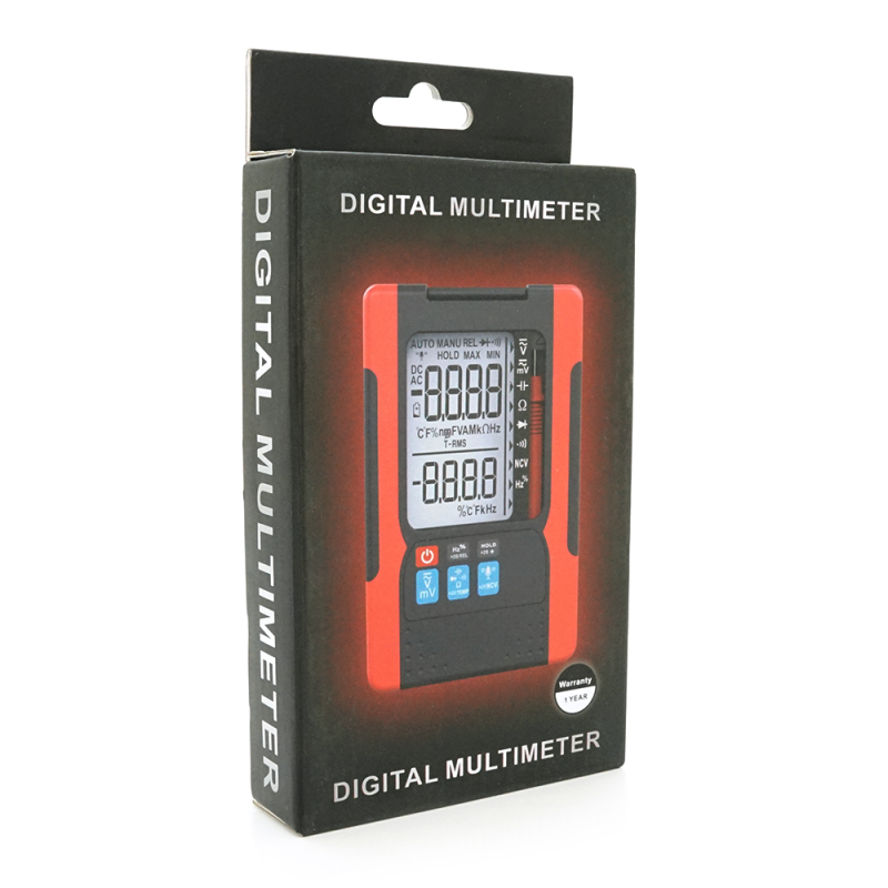 Мультиметр ANENG AN-Q60, вимірювання: V, A, R, C, T, F