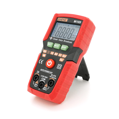 Мультиметр ANENG M109, вимірювання: V, A, R, C, T, F