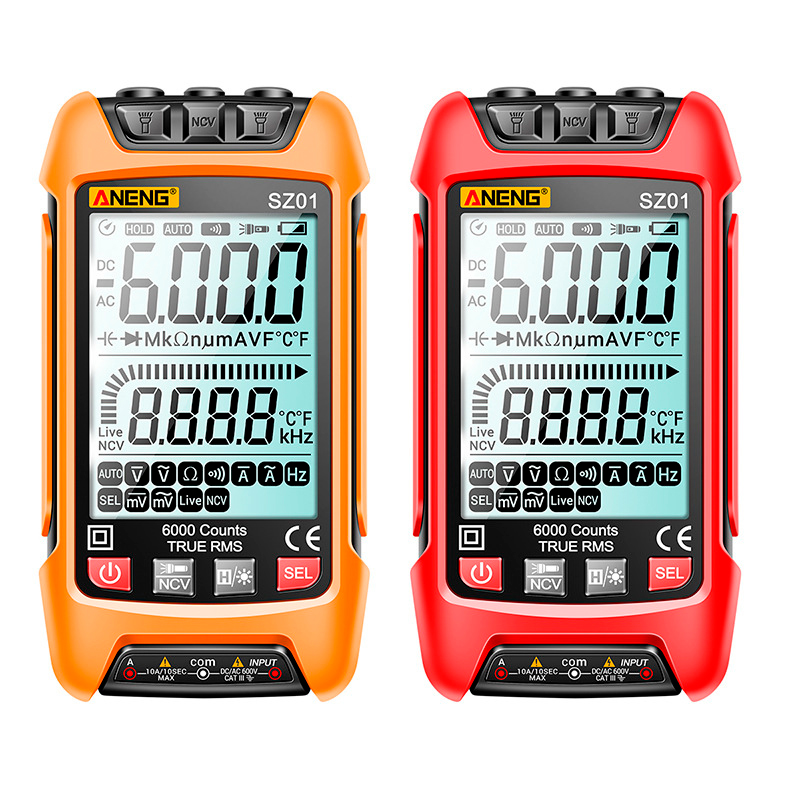 Мультиметр ANENG AN-SZ01, вимірювання: V, A, R, F