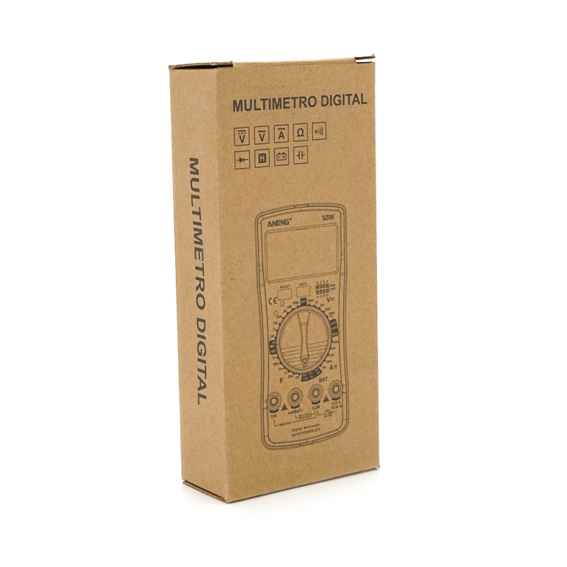 Мультиметр ANENG AN-SZ08+, вимірювання: V, A, R, C, T, F, функція hFE