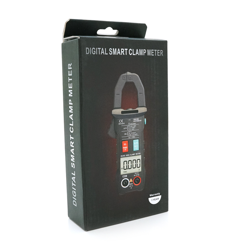 Токові кліщі ANENG ST206 Вимірювання: V (AC/DC), A (AC/DC), Ω, C, Hz, °C/°F (NCV). Функції: Data Hold, продзвонювання.