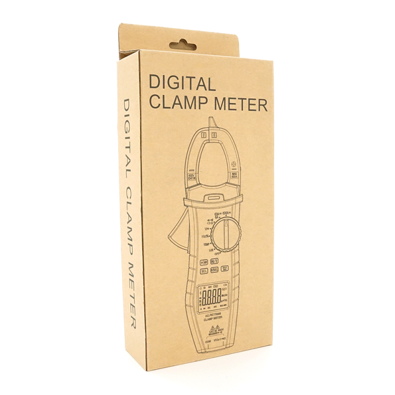 Токові кліщі ANENG ST192 Вимірювання: V (AC/DC), A (AC/DC), Ω, C, Hz, °C/°F (NCV, True RMS). Функції: Data Hold, продзвонювання, тест діодів, автовідключення
