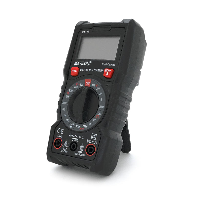 Мультиметр Mayilon HT-113, вимірювання: V, A, R