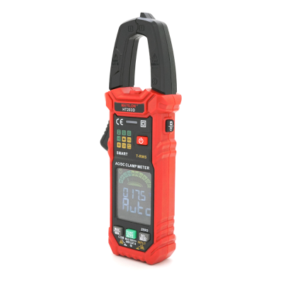 Токові кліщі Mayilon HT-203D Вимірювання: V (AC/DC), A (AC), Ω, C, L (NCV). Функції: Data Hold, продзвонювання, тест діодів.