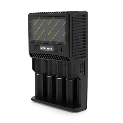 Зарядний пристрій універсальний Nitecore SC4, 4 канали, LCD дисплей, підтримує Li-ion, Ni-MH та Ni-Cd AA (R6), ААA (R03), AAAA, С (R14), 3A