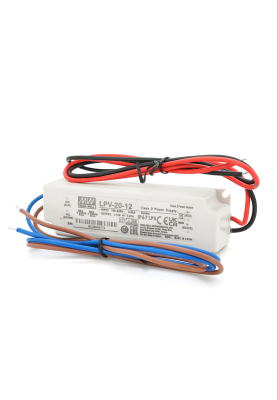 Імпульсний блок живлення герметичний Mean Well LPV-20-12 12В 1.67А (20Вт) IP67