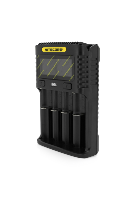 Зарядний пристрій універсальний Nitecore Digicharger UMS4, 4 канали, LCD дисплей, підтримує Li-ion, Ni-MH і Ni-Cd AA (R6), ААA (R03), С (R14)
