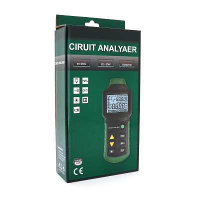 Аналізатор електричних ланцюгів Mayilon MY-5908 Вимірювання: V(AC/DC), A(AC/DC), Ω, C, Hz, cosφ, P/Q/S, THD, кВт·год. Функції: запис даних, тест ПЗВ