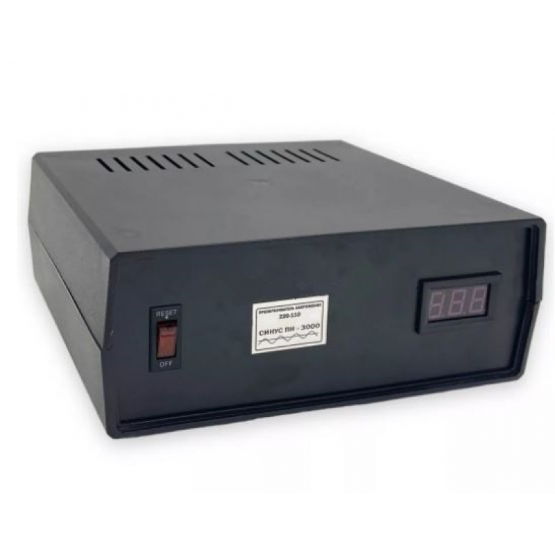 Перетворювач напруги понижуючий MERLION PN-3000, Input 220 V/Output 110V, 3000W, трансформаторний