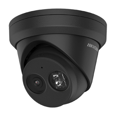 4МП IP відеокамера Hikvision AcuSense Turret чорного кольору DS-2CD2343G2-IU (2.8 mm)