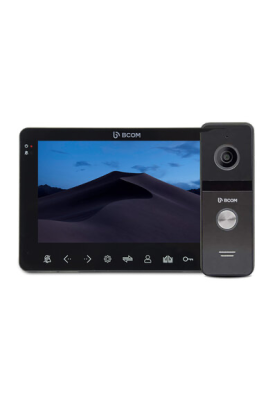 HD комплект відеодомофон та панель виклику BCOM BD-780FHD Black Kit ( 7дюймів домофон з пам'яттю, запис по руху, Full HD панель виклику )