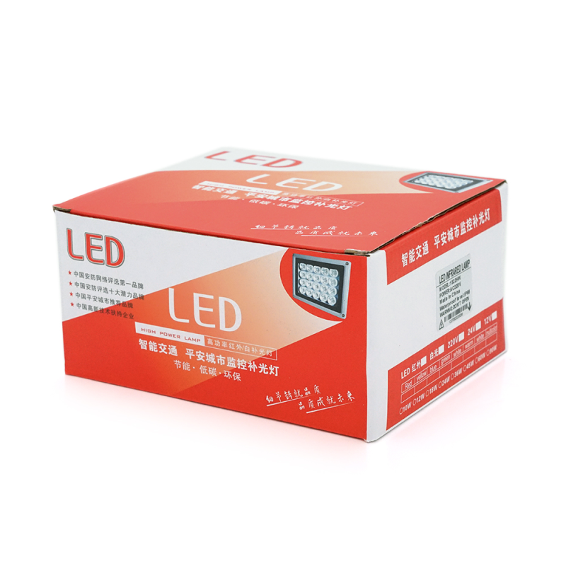 ІЧ-прожектор 1512HW. 12V, 24W, 15LED, IP66, 850Нм, кут огляду 45 °, дальність до 140м.