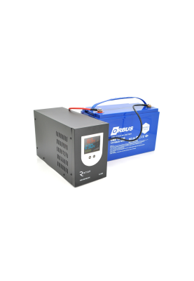 Комплект резервного живлення Ritar ДБЖ + гелева батарея ORBUS (RitarSK-500W + АКБ ORBUS GEL 12V 100 Ah)