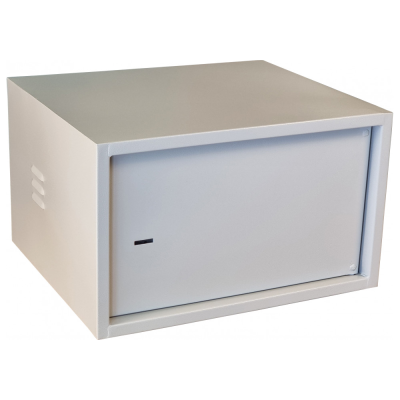 Антивандальна шафа VAGOS Lite Super Antilom 19" 7U - 0.8мм (530х320x450) двері - приховані петлі, замок - сувальдний, 8відп.