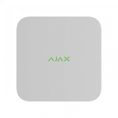 Мережевий відеореєстратор Ajax NVR (8ch) white, роздільна здатність до 4К, підтримка ONVIF/RTSP, декодування H.265/H.264, ємність до 16Тб