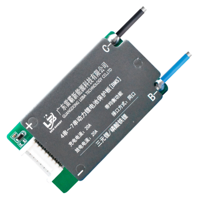 BMS плата Leiba Li-ion 12V 4S 20A, алюмінієвий радіатор
