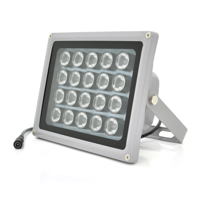 ІЧ-прожектор GY-IR20. 12V, 40W, 20LED, IP66, 850Нм, кут огляду 90 °, дальність до 150м.
