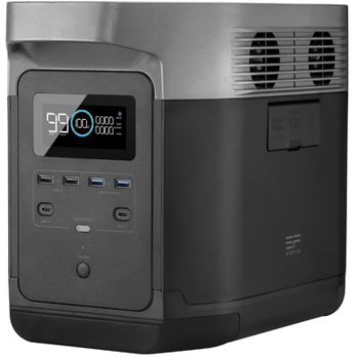 Портативна зарядна станція EcoFlow DELTA (ємність 1260 Вт·ч), 800 циклів, потужність 1800 Вт (пікова 3300 Вт), 400x210x270 мм, вага 14 кг