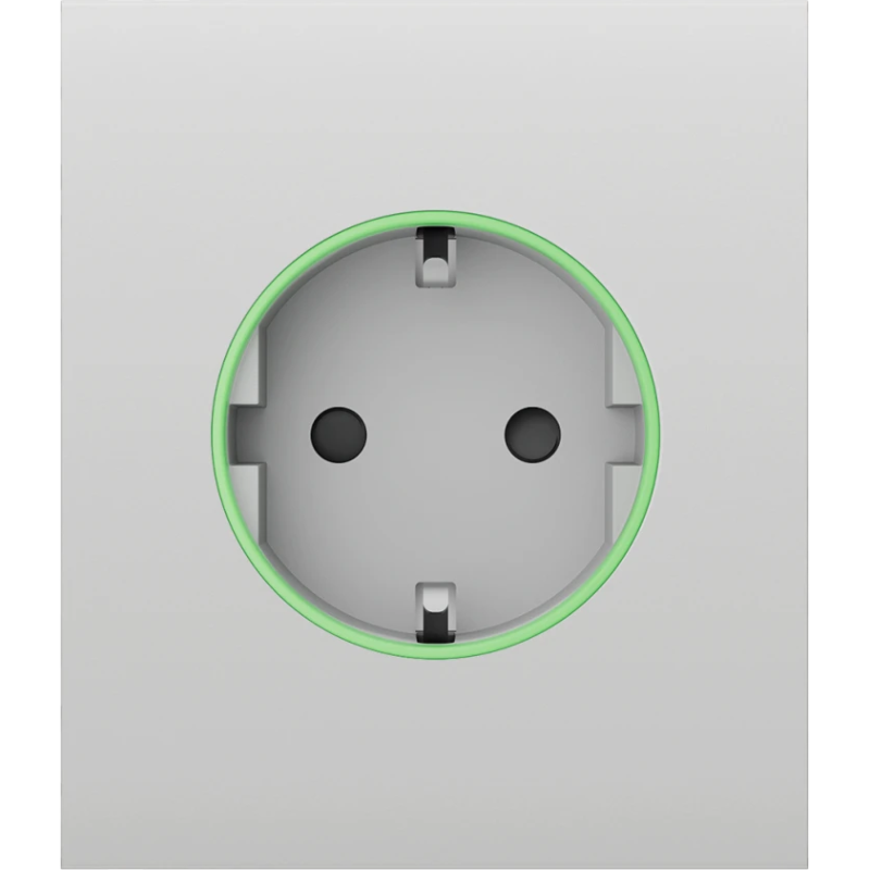 Центральна панель для вбудованої розетки Ajax СenterCover (smart) White