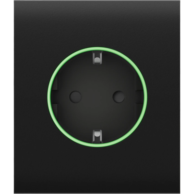 Центральна панель для вбудованої розетки Ajax СenterCover (smart) Black