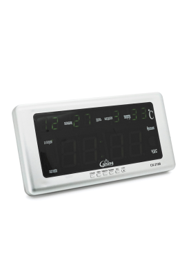 Настінний годинник VST-2168, з календарем та термометром, Green, Box