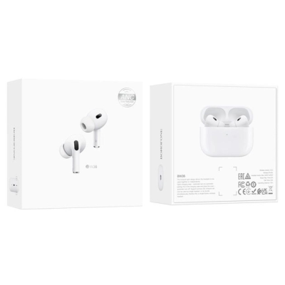 Навушники Bluetooth Borofone BW36, White, Кейс