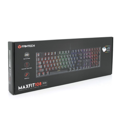 Клавіатура USB Fantech MK855RGB, довжина кабелю 135см, (Eng/Укр/Рус), Black, 108к, Q10